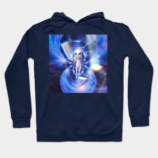 Alien in Space Fractal Hoodie